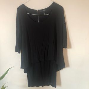 ❤️Black House White Market Black Layered Mini Dress Size XS